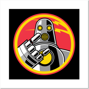 Metal Robot - Robot Only Logo Posters and Art